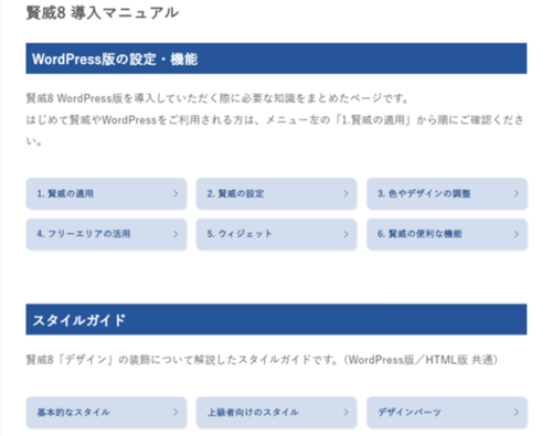 ワードプレス　賢威　マニュアル